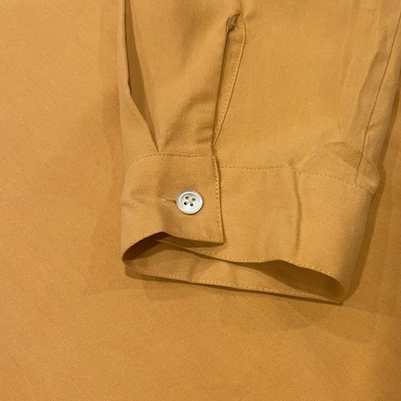 J.Jill Women's Peach 100% Silk‎ Button Up Long Sleeved Shirt, Size L - Picture 4 of 7